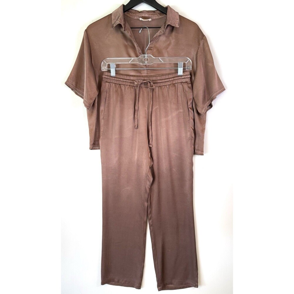 NATION LTD 2 Piece Set Pallas Top Sz Med Pant Sz Small Drawstring